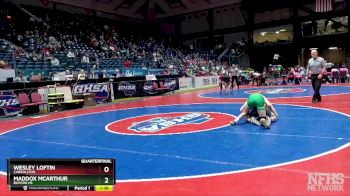 7A-132 lbs Quarterfinal - Wesley Loftin, Carrollton vs Maddox McArthur, Buford HS