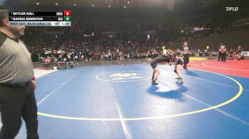 6A/5A Girls 120 Semifinal - Skyler Hall, North Medford Girls vs Naudia Edmiston, West Albany Girls