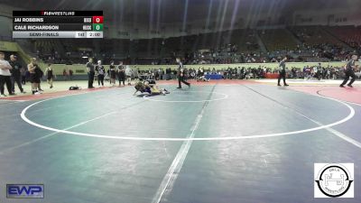 113 lbs Semifinal - Jai Robbins, Bixby vs Cale Richardson, Husky Wrestling Club