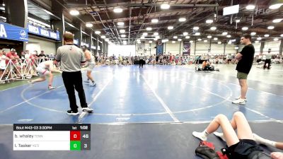 182 lbs Rr Rnd 3 - Briar Whaley, Tennessee Wrestling Academy vs Isaiah Tasker, Yeti: Special Forces