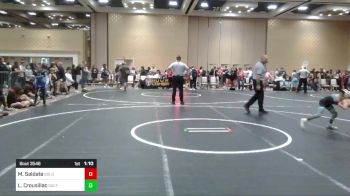 65 lbs Quarterfinal - Marcelo Saldate, Gold Rush Wr Acd vs Liam Crousillac, Gulf Coast WC