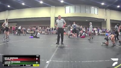 125 lbs Round 4 (6 Team) - Kyle Simpson, Dogtown vs Lucas Richards, Bad Bass