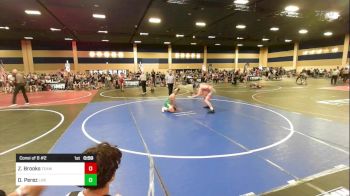 130 lbs Consi Of 8 #2 - Zadyn Brooks, Team Grand Valley Elite vs Damien Perez, Live Training