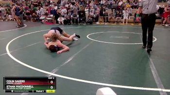 165 lbs Quarterfinal - Colin Sakers, Caravel Academy vs Ethan MacDonnell, Delaware Military Academy