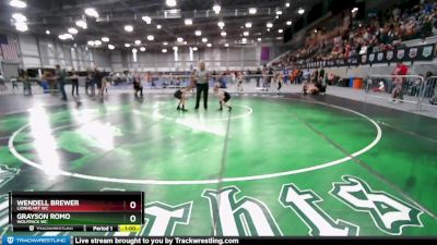 51-52 lbs Round 1 - Grayson Romo, Wolfpack WC vs Wendell Brewer, Lionheart WC