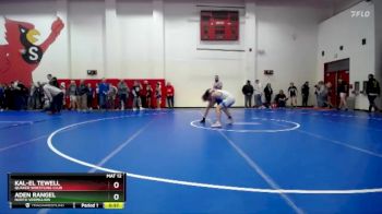 132 lbs Champ. Round 1 - Aden Rangel, North Vermillion vs Kal-El Tewell, Quaker Wrestling Club