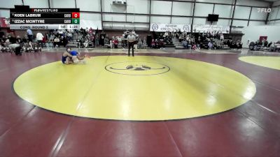 132 lbs Cons. Round 2 - Izzac McIntyre, Carbon vs Koen Labrum, Carbon