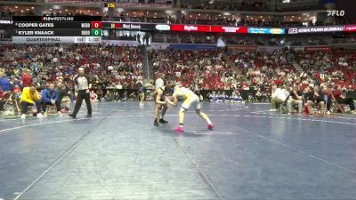 1A-165 lbs Quarterfinal - Kyler Knaack, Don Bosco vs Cooper Gates, West Branch