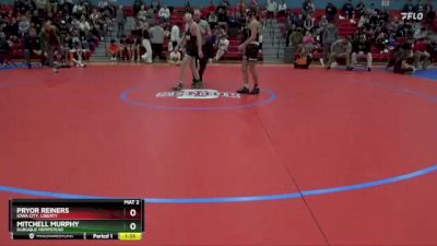 132 lbs Quarterfinal - Mitchell Murphy, Dubuque Hempstead vs Pryor Reiners, Iowa City, Liberty