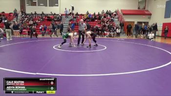 132 lbs Quarterfinal - Cale Seaton, Iowa City, City High vs Aidyn Roman, Cedar Rapids Kennedy