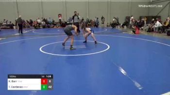 102 lbs Prelims - Kale Barr, Team Texas vs Travis Cardenas, SWAT Blue