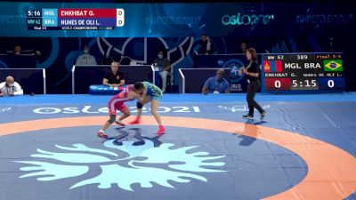 62 kg Final 3-5 - Gantuya Enkhbat, Mongolia vs Lais Nunes De Oliveira, Brazil