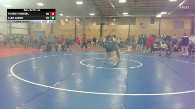 285 lbs Cons. Round 3 - Forest Howell, North Idaho College vs Alex Jasso, Unattached UIdaho