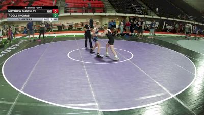 110 lbs Quarters - Matthew Shockley, Alaska vs Cole Thomas