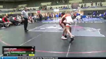 113 lbs Quarterfinals (8 Team) - Ayden Golden, North Scott vs Maksim Mukhamedaliyev, Hersey