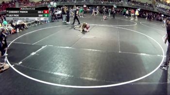 65 lbs Champ. Round 3 - Lily Fick, Broken Bow Wrestling Club vs Chesney Pierce, Conestoga Wrestling Club - Girls