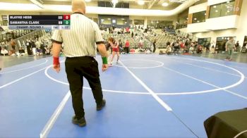 135 lbs Champ. Round 1 - Samantha Clark, Maple Mountain vs Blayke Hess, Bear River