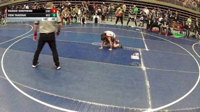 75 lbs Quarters - Raider Shepherd, LV Bears Wrestling Club vs Veni Takitaki, Westlake