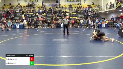 138 lbs Semifinal - Talen Brown, Independent vs Jason Dube, General McLane