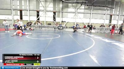 161-163 lbs Round 2 - Connor Harwood, Spokane Wrestling vs Lacey Givani, UP Vikings WC