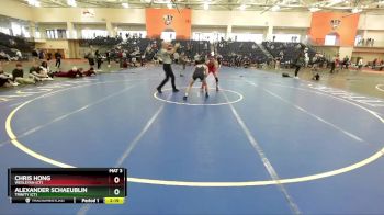 125 lbs Semifinal - Chris Hong, Wesleyan (CT) vs Alexander Schaeublin, Trinity (CT)