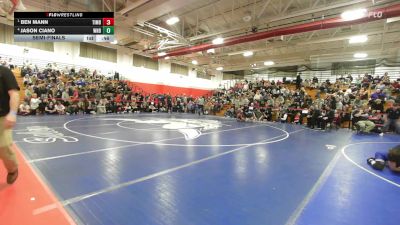 113 lbs Semifinal - Ben Mann, Timberlane vs Jason Ciano, Windham