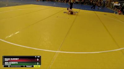 60 lbs Quarterfinal - Isaac Kummet, Pierz vs Ben Roberts, Minneota