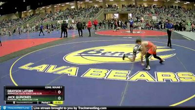 83 lbs Cons. Round 1 - Drayson Lathim, Hermiston Youth Wrestling Club vs Jack Quinones, Pleasant Hill Wrestling Club