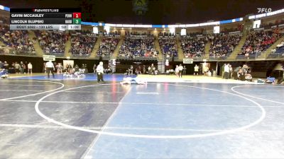 130 lbs Round Of 32 - Gavin Mccauley, Penn Manor vs Lincoln Slupski, Harborcreek