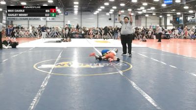 56 lbs Round 2 - 10:45am Saturday - Oakley Newby, Select vs Max Caudle, Maryland GOLD
