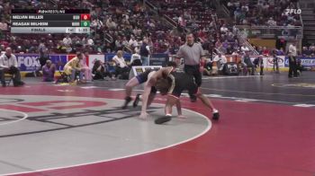 160 lbs Final - Melvin Miller, Bishop McCort vs Reagan Milheim, Warrior Run