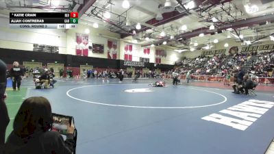 130 lbs Cons. Round 2 - Aliah Contreras, Gahr vs Katie Crain, Redlands East Valley