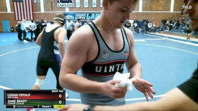 190 lbs 3rd Place Match - Logan Cefalo, Box Elder vs Gage Brady, Corner Canyon