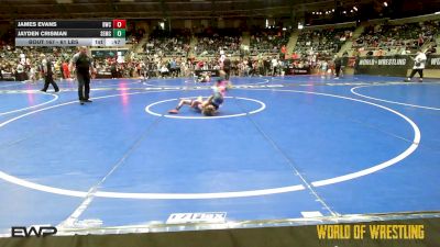 61 lbs Consolation - James Evans, Bartlesville Wrestling Club vs Jayden Crisman, Salem Elite Mat Club
