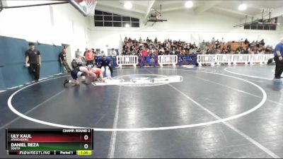 138 lbs Champ. Round 2 - Daniel Reza, South vs Uly Kaul, Atascadero