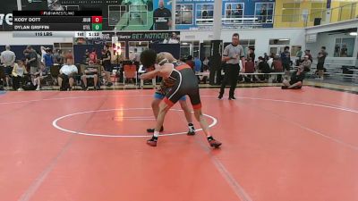 115 lbs Rr Rnd 2 - Kody Dott, Journeymen Gold - HSC vs Dylan Griffin, Steller Trained Malgus - HSC