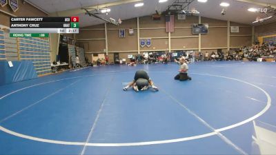 174 lbs Champ. Round 2 - Carter Fawcett, Arizona Christian University vs Anthony Cruz, Unattached