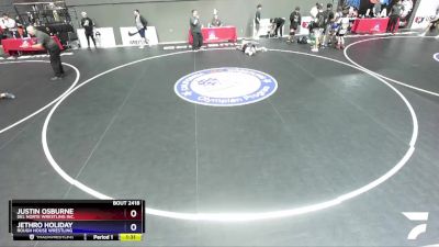 106 lbs 7th Place Match - Justin Osburne, Del Norte Wrestling Inc. vs Jethro Holiday, Rough House Wrestling