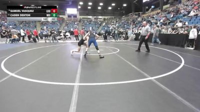 126 lbs Cons. Round 3 - Samuel Vasquez, Leavenworth HS vs Caden Denton, Wichita-Bishop Carrol