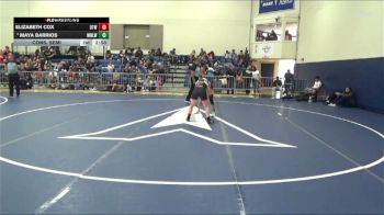 Cons. Semi - Maya Barrios, Menlo NCWA WOMEN vs Elizabeth Cox, UTAH TECH- WOMEN