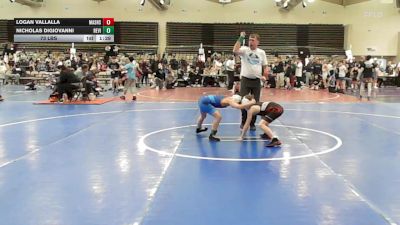 73 lbs Semifinal - Logan Vallalla, Mat Assassins Gray - ESE vs Nicholas DiGiovanni, Revival Oange