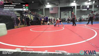 80 lbs Rr Rnd 1 - Lincoln Smalley, Stroud Youth Wrestling Club vs Isaiah Mattox, Salina Wrestling Club