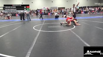 110 lbs Cons. Round 2 - Nevaeh Myers, Burlington vs Mylee Renville, Augusta