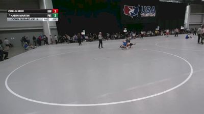 157 lbs Cons. Sub-rd Of 16 - Collin Rux, Harlem Huskies WC vs Kadin Martin, Pinnacle Wrestling Club