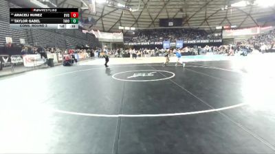 Girls 4A 110 lbs Cons. Round 2 - Araceli Nunez, Davis (Girls) vs Taylor Gabel, Tahoma (Girls)