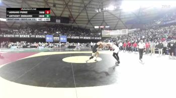 Boys 4A 175 lbs Champ. Round 2 - Adriano Perez, Tahoma vs Anthony Zimmardi, Lake Washington