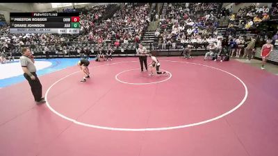 3A 132 lbs Champ. Round 1 - Drake Johnson, Juab vs Preston Rosser, Canyon View