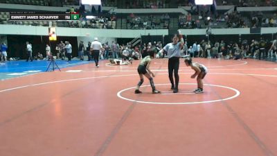 Rookie K-2 56 Quarterfinal - Jaxon Spina, Slaughterhouse vs Emmett James Scharver, Poquoson Athletic Association