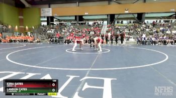 138 lbs Quarterfinals (8 Team) - Ezra Gates, GROVE vs Landon Cates, CLAREMORE