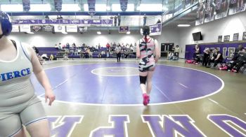 135 lbs 2nd Wrestleback (8 Team) - Alaina Shaver, Ridgeland vs Megan Stanley, Pierce County HS